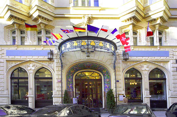Hôtel Paris Prague, Art Nouveau accessible PMR centre historique